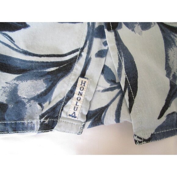 Men's Honolua Floral Pattern Button Up Short Sleeve Shirt Sz L (MT264) - Picture 9 of 11